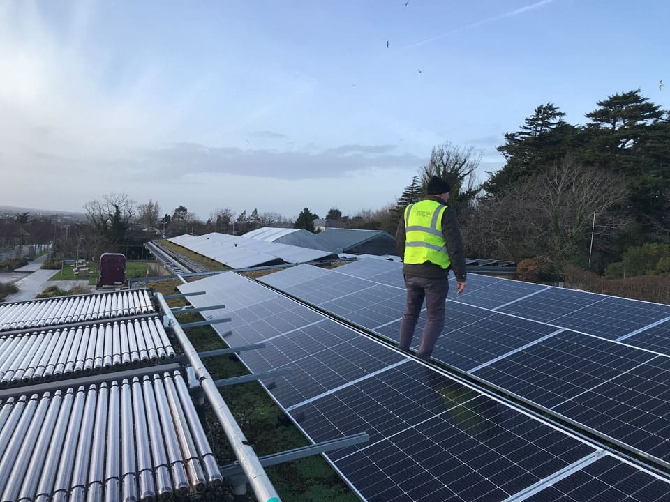 Solar panels in airfield Energy Smart The Green Star Alliance Ireland